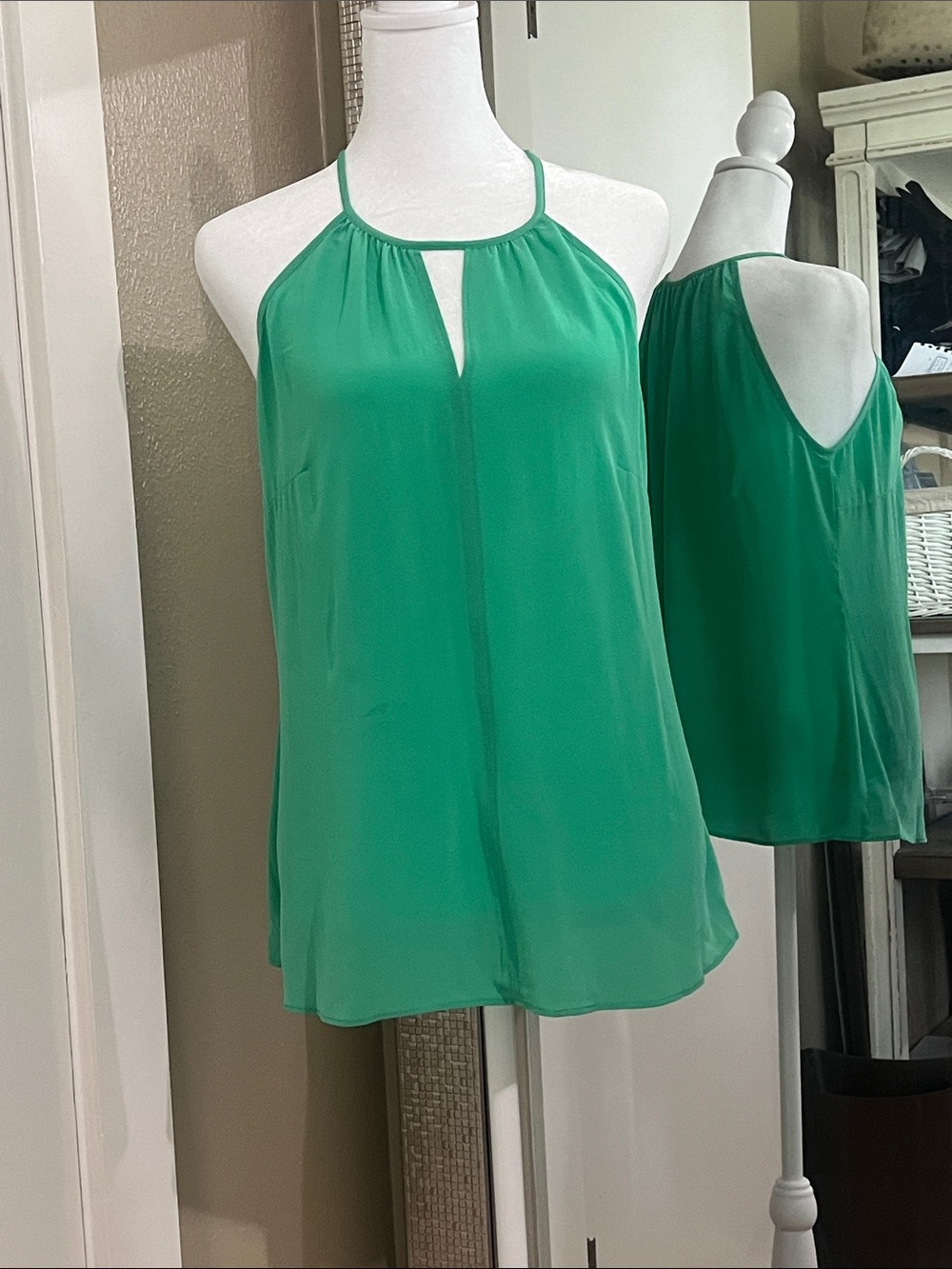 Acrobat Green Halter Neck Women's Top